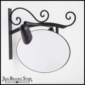 Lighted Milano Fixed Sign Bracket